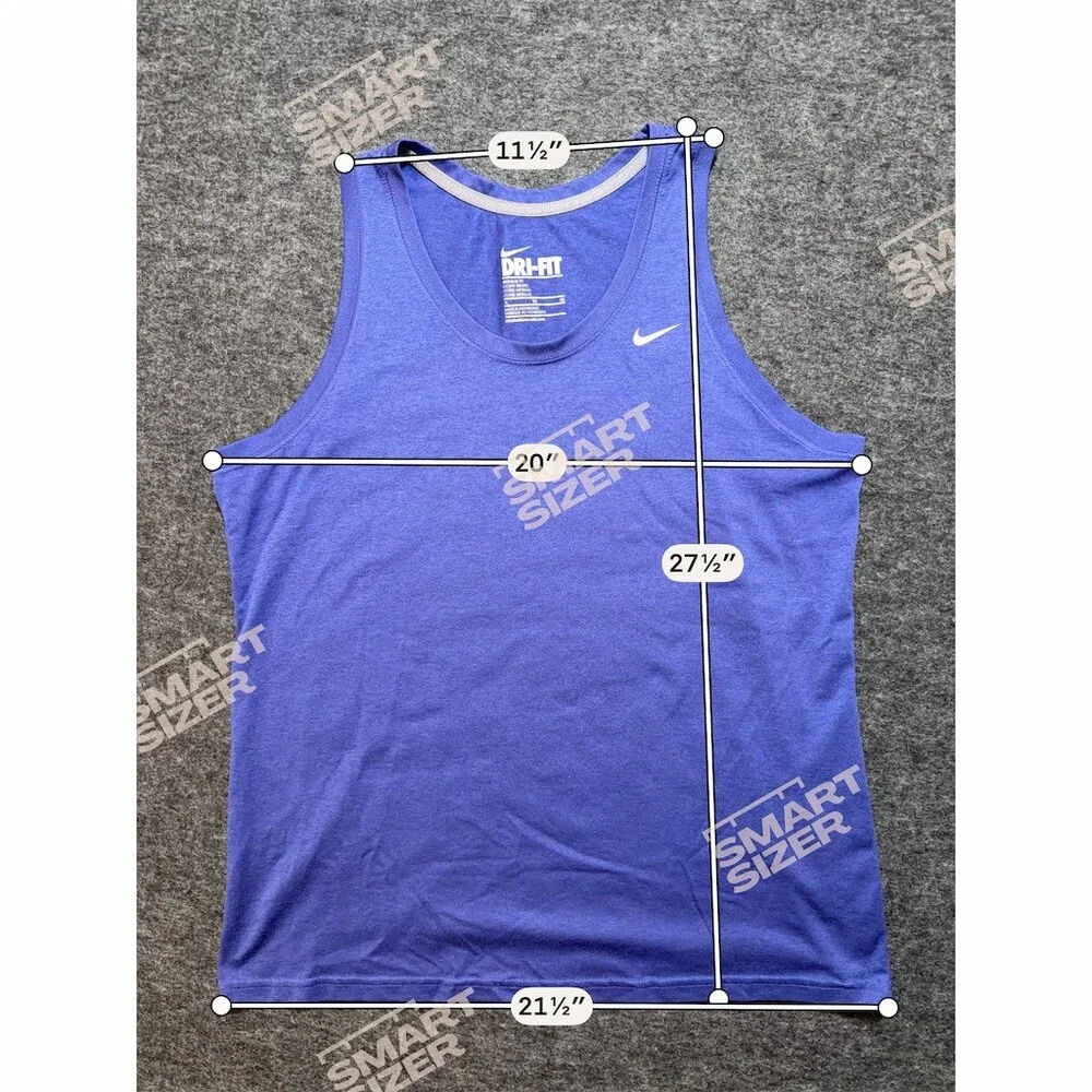 Nike Dri-FIT Tank Top Womens XL Blue Scoop Neck Sleeveless Activewear